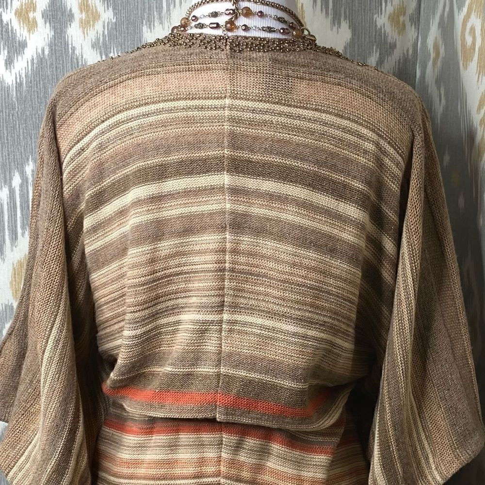 Ralph Lauren Vintage Knit Southwestern Beaded Indian Blanket Poncho Tunic - Picture 14 of 16